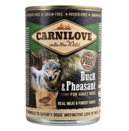 Carnilove Grain Free Dog Adult з качкою та фазаном 400 г